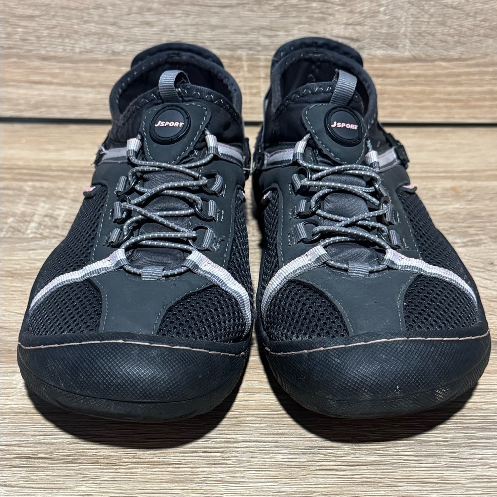 Jsport by Jambu Women's Tahoe water ready slip on sneakers size 9 black pink - Picture 2 of 11